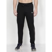 4 - John Ally Men's Gym & Sports Trackpant with Two Zipper Pockets,  Jet Black  Small 