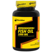 MuscleBlaze Omega 3 Fish Oil (1000 mg) with 180mg EPA and 120mg DHA,  100 softgels 