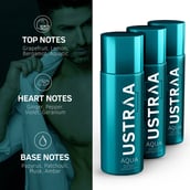 6 - Ustraa Deodorant Body Spray for Men, 150 ml Aqua