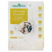 1 - Neuherbs Omega Instant Oats with Chia Seeds,  400 g  Unflavoured 