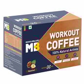 1 - MuscleBlaze Workout Coffee,  30 sachets/pack  Hazelnut Coffee with Herbs 