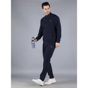 7 - John Ally Men's Gym Tracksuit with Zipper Pockets,  Navy Blue  Large 