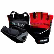 KOBO Gym Gloves (WTG-04),  Red & Black  Small 