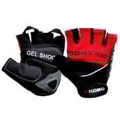 KOBO Gym Gloves (WTG-04), Red & Black Medium