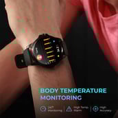 5 - beatXP EXACT Smartwatch with Medical Grade ECG,  Black  Free Size 