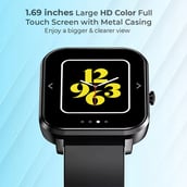 2 - Ptron Pulsefit Pro Bluetooth Calling Smartwatch,  Black  Free Size 