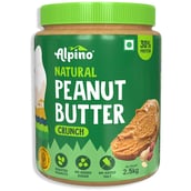 1 - Alpino Peanut Butter (Unsweetened),  2.4 kg  Natural Crunch 