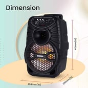 7 - Zebronics Zeb-100 Moving Monster X8L Trolley Speaker, Black