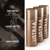 5 - Ustraa Deodorant Body Spray for Men, 150 ml Khaki