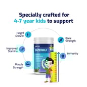 3 - Gritzo Supermilk Personalized Protein & Nutrition Dink 4-7yrs Kids Height + OP, 400 g Double Chocolate