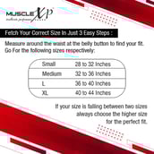 3 - MuscleXP Leather Weight Lifting Gym Belt,  Black  Large 