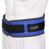 2 - MuscleXP Weight Lifting Gym Belt,  Blue  Medium 