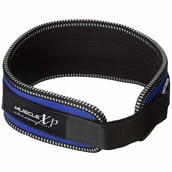 7 - MuscleXP Weight Lifting Gym Belt,  Blue  Large 