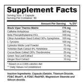 2 - Dragon Pharma Black Viper,  90 capsules  Unflavoured 