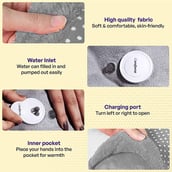 5 - Careforce Electric Hot Water Bag Grey,  1 Piece(s)/Pack 