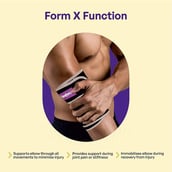 3 - Careforce Elbow Support,  Black  Free Size 