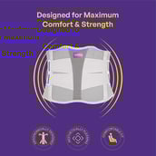 3 - Careforce Contoured Lumbar Support Belt,  Grey  Small 