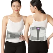 1 - Careforce Contoured Lumbar Support Belt,  Grey  Large 
