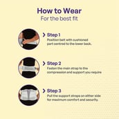 5 - Careforce Contoured Lumbar Support Belt, Grey Extra Large