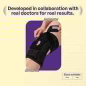 5 - Careforce Hinged Knee Support,  Black  Large-Extra Large 