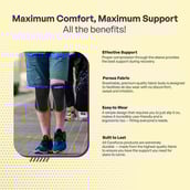 4 - Careforce Knee Cap for Men,  Black  Large 