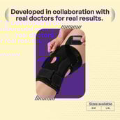 5 - Careforce Hinged Knee Support,  Black  Small-Medium 