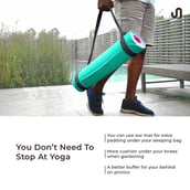 6 - Bodyband TPE Yoga Mat, Aqua Blue-Pink 6 mm