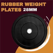 2 - BULLAR Rubber Spare Weight Plates Set for Home Gym,  Black (Pair)  2.5 kg 