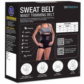 10 - MuscleXP Sweat Belt, Black 54 inches