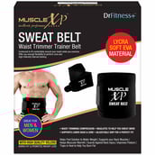 8 - MuscleXP Sweat Belt, Black 54 inches