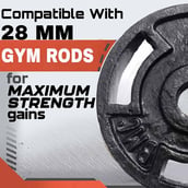 4 - BULLAR 20 kg Cast Iron Home Gym Set