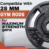 4 - BULLAR 30 kg Cast Iron Home Gym Set