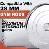 5 - BULLAR 20 kg Chrome Plated Steel Home Gym Set