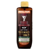 WOW Skin Science Anti-Acne Foaming Face Wash, 200 ml for Acne-Prone Skin (Refill Pack)