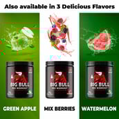 5 - Big Bull Pre Workout,  0.56 lb  Green Apple 
