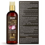 2 - WOW Skin Science Onion Black Seed Hair Oil, 100 ml with Comb Applicator