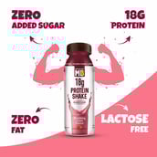 5 - MuscleBlaze 18g Protein Shake (No Added Sugar) OP,  6 Piece(s)/Pack  Strawberry Cream 