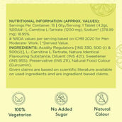 6 - HealthKart HK Vitals L Carnitine 1200 mg Effervescent, 15 tablet(s) Lemon