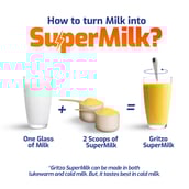 6 - Gritzo SuperMilk Protein & Nutrition Drink 13+y Boys, 400 g Mango