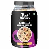 True Elements Seeds and Berries Muesli, 1 kg Unflavoured