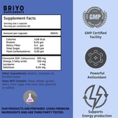 6 - Briyo CoQ10 100 mg + Omega 3,  60 softgels 