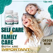 3 - Lipomic Healthcare Omega-3 Fish Oil 1500mg Triple Strength (Pack of 5),  60 softgels 