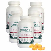 1 - Lipomic Healthcare Omega-3 Fish Oil 1000mg (Pack of 5),  60 softgels 