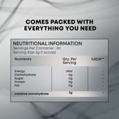 6 - Zeelab 100% Creatine Monohydrate, Unflavoured 0.53 lb