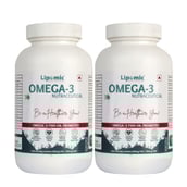 1 - Lipomic Healthcare Omega-3 Fish Oil 1000mg (Pack of 2),  60 softgels 