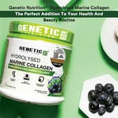 1 - Genetic Nutrition Hydrolysed Marine Collagen, 210 g Blueberry