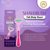 2 - Mom & World ShaveRush 4 Blade Full Body Razor, 1 Piece(s)/Pack Advance Nano Coating