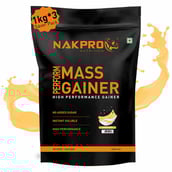 1 - Nakpro Perform Mass Gainer,  2.2 lb  Banana (Pack of 3) 