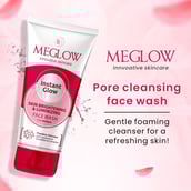 4 - Meglow Instant Glow Fairness Face Wash, 70 g for Skin Brightening & Luminizing (Pack of 3)