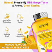5 - Naturyz Triple Omega 3 Flavour Mango,  60 softgels 